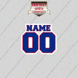 Buffalo Bills Personalized Current Name and Number Glossy Stickers