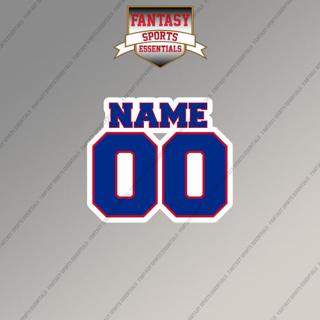 Buffalo Bills Personalized Current Name and Number Magnets