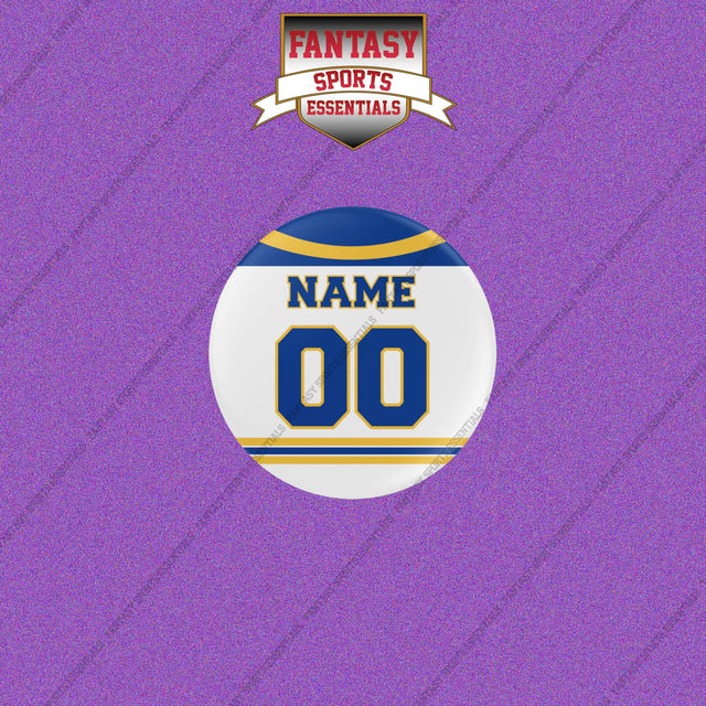 Buffalo Sabres Personalized Current Away Jersey Buttons