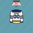 Buffalo Sabres Personalized Current Away Jersey Car Decals