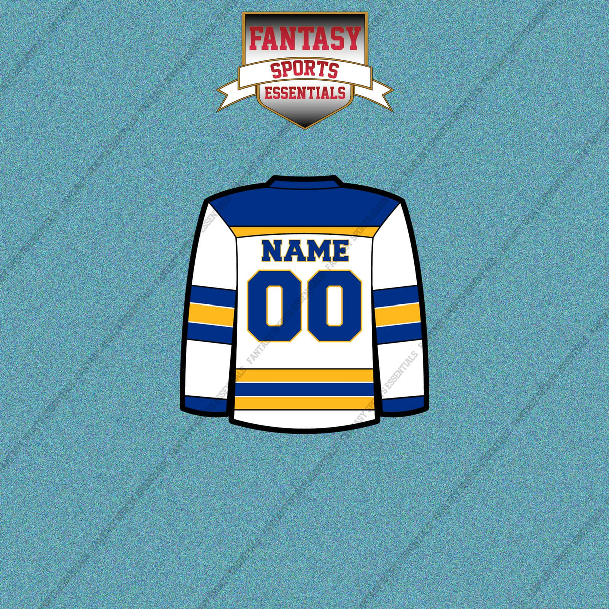 Buffalo Sabres Personalized Current Away Jersey Car Decals