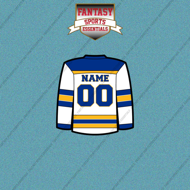 Buffalo Sabres Personalized Current Away Jersey Car Decals