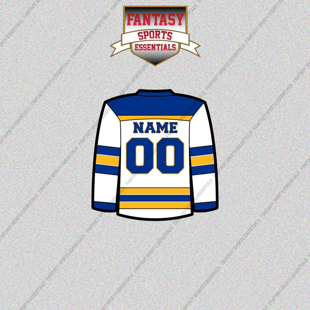 Buffalo Sabres Personalized Current Away Jersey Glossy Stickers