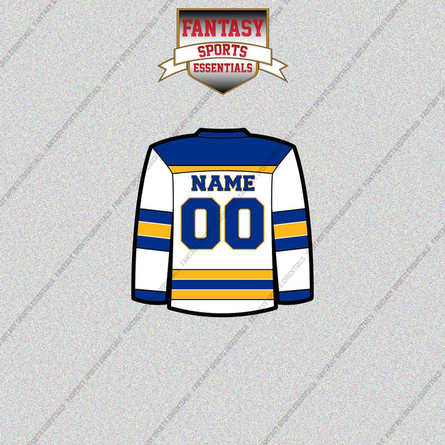 Buffalo Sabres Personalized Current Away Jersey Glossy Stickers