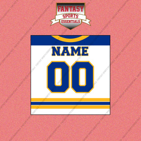 Buffalo Sabres Personalized Current Away Jersey Wall Art Prints