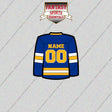 Buffalo Sabres Personalized Current Home Jersey Glossy Stickers