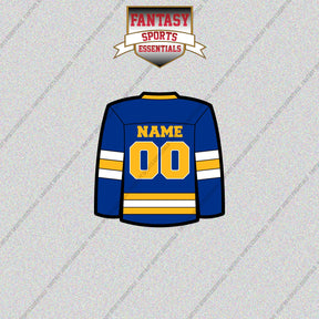 Buffalo Sabres Personalized Current Home Jersey Glossy Stickers