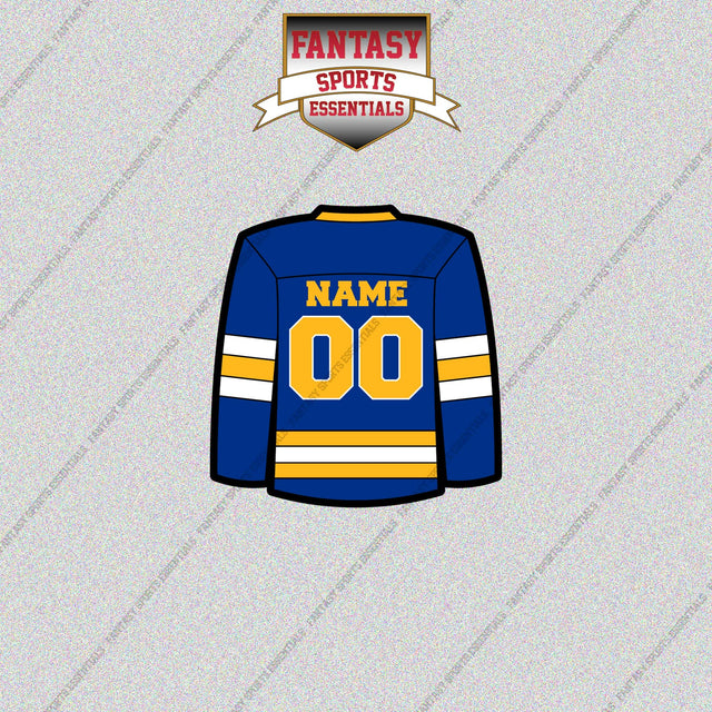 Buffalo Sabres Personalized Current Home Jersey Glossy Stickers