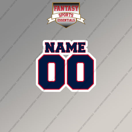 Columbus Blue Jackets Personalized Current Name and Number Magnets