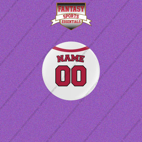 Cincinnati Reds Personalized Current Home Jersey Buttons