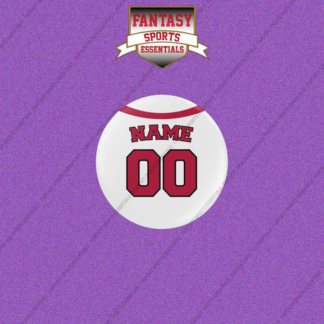 Cincinnati Reds Personalized Current Home Jersey Buttons