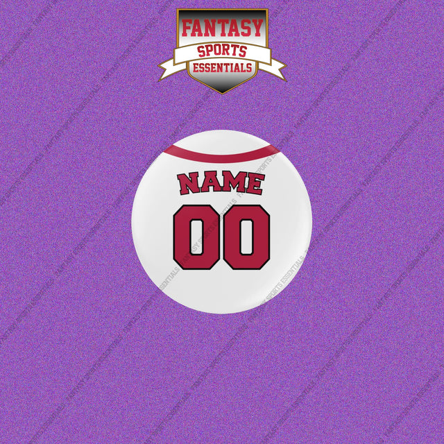 Cincinnati Reds Personalized Current Home Jersey Buttons