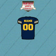 Cal Golden Bears Football Personalized Home Jersey Car Decals