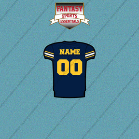 Cal Golden Bears Football Personalized Home Jersey Car Decals