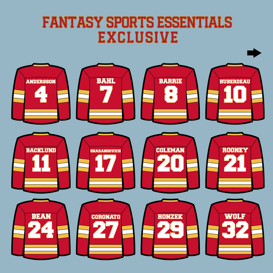 Calgary Flames 2024 Home Jersey Matte Stickers