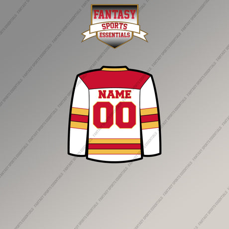 Calgary Flames Personalized Current Away Jersey Magnets