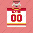 Calgary Flames Personalized Current Away Jersey Wall Art Prints