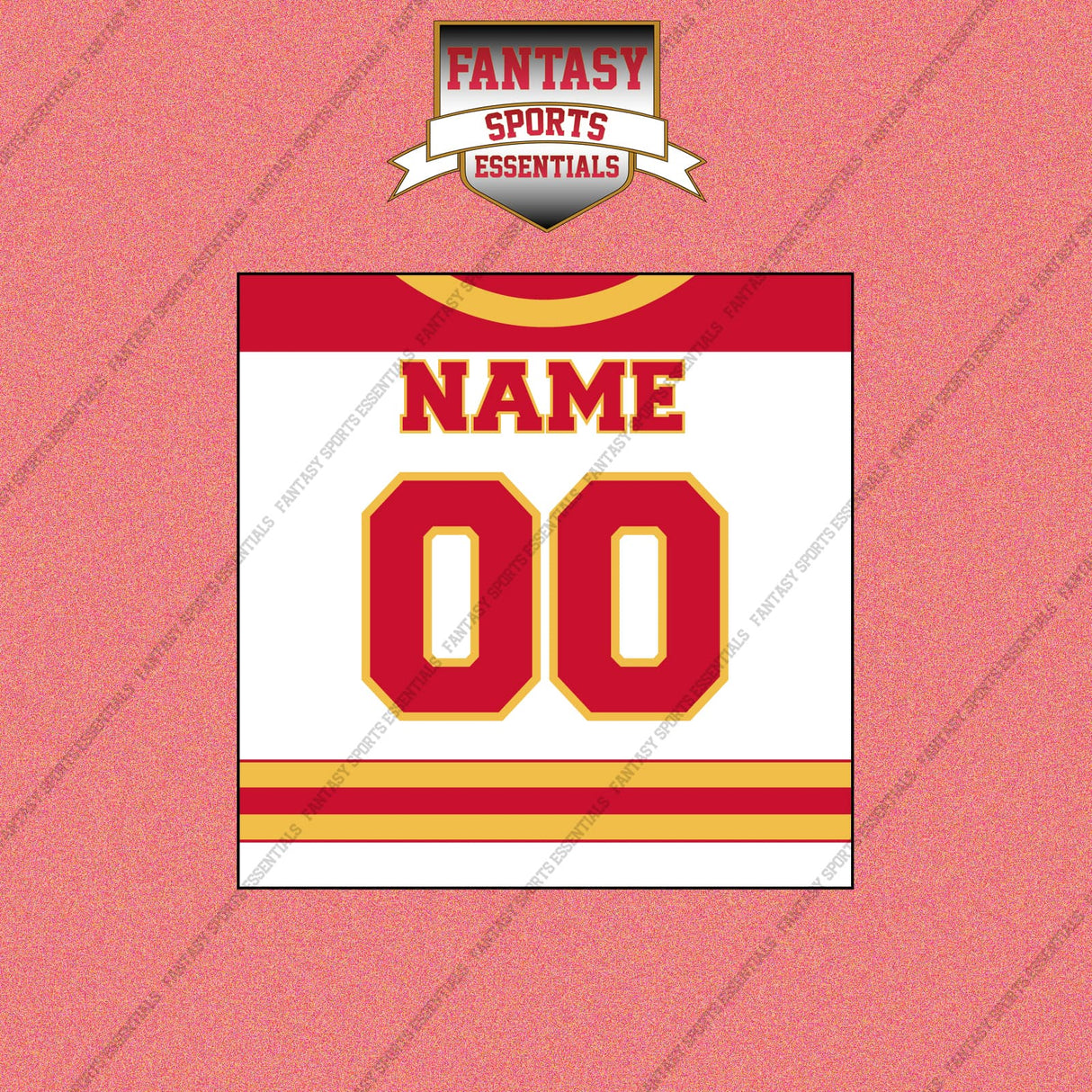 Calgary Flames Personalized Current Away Jersey Wall Art Prints
