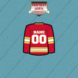Calgary Flames Personalized Current Home Jersey Car Decals