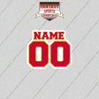 Calgary Flames Personalized Current Name and Number Glossy Stickers