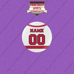 Carolina Hurricanes Personalized Current Away Jersey Buttons