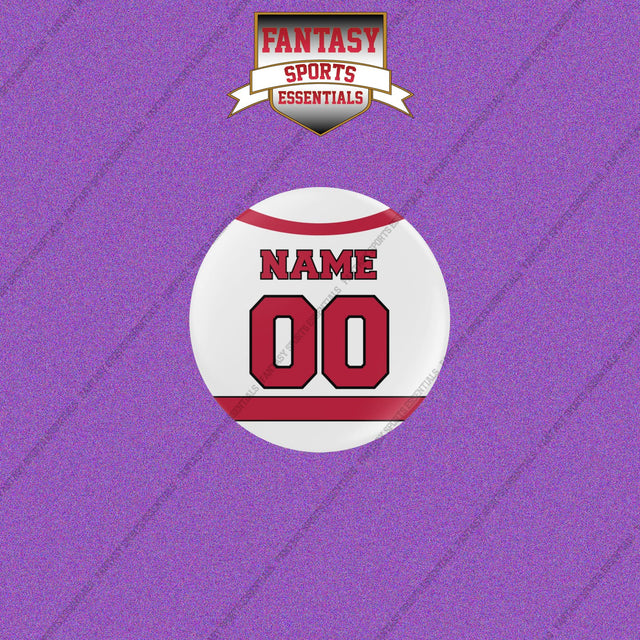 Carolina Hurricanes Personalized Current Away Jersey Buttons
