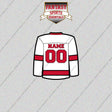 Carolina Hurricanes Personalized Current Away Jersey Glossy Stickers