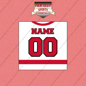 Carolina Hurricanes Personalized Current Away Jersey Wall Art Prints