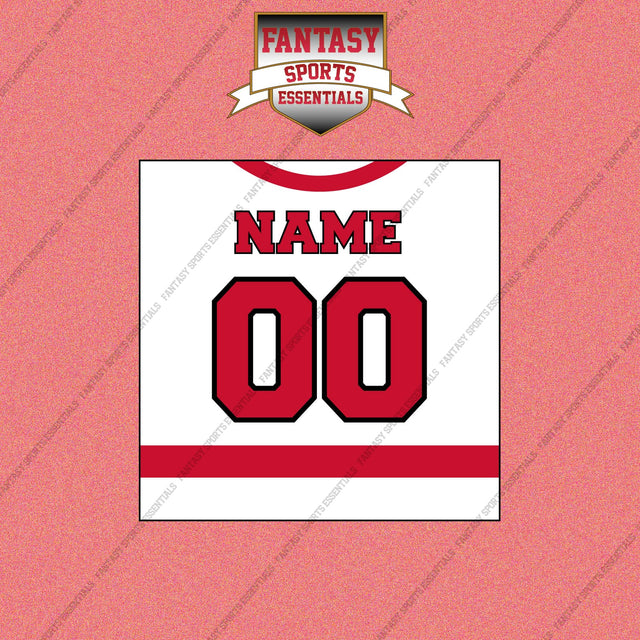 Carolina Hurricanes Personalized Current Away Jersey Wall Art Prints