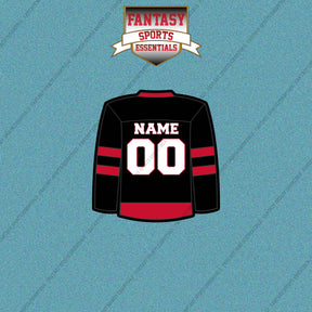 Carolina Hurricanes Personalized Current Home Jersey Car Decals