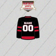 Carolina Hurricanes Personalized Current Home Jersey Glossy Stickers