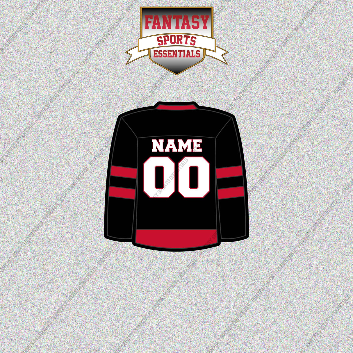 Carolina Hurricanes Personalized Current Home Jersey Glossy Stickers