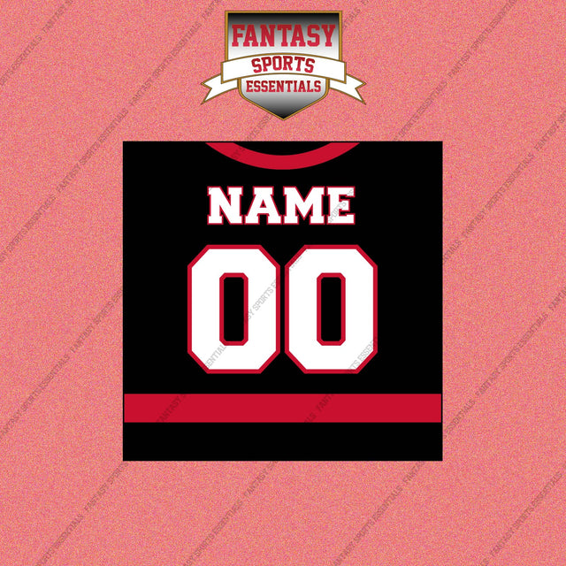 Carolina Hurricanes Personalized Current Home Jersey Wall Art Prints