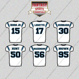Carolina Panthers 2025 Away Jersey Glossy Stickers (Choose Your Player) Page 2
