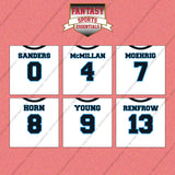 Carolina Panthers 2025 Away Jersey Wall Art Prints (Choose Your Player) Page 1