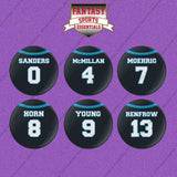 Carolina Panthers 2025 Home Jersey Button Pins (Choose Your Player) Page 1