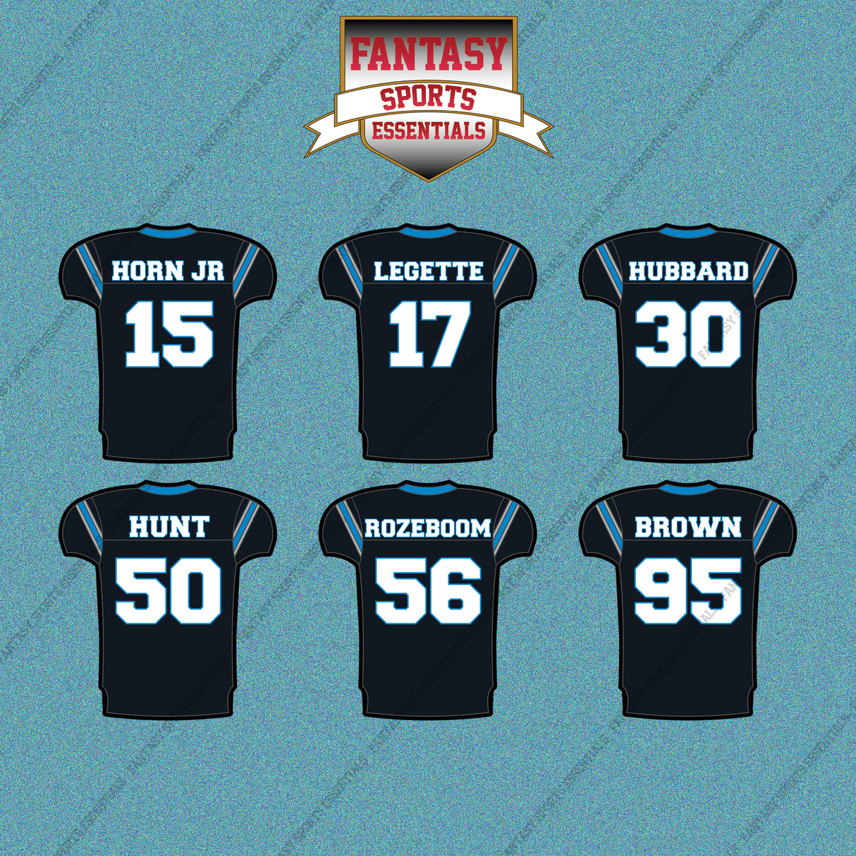 Carolina Panthers 2025 Home Jersey Car Decals (Choose Your Player) Page 2