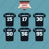 Carolina Panthers 2025 Home Jersey Car Decals (Choose Your Player) Page 2
