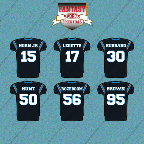 Carolina Panthers 2025 Home Jersey Car Decals (Choose Your Player) Page 2