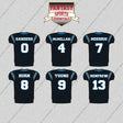 Carolina Panthers 2025 Home Jersey Glossy Stickers (Choose Your Player) Page 1