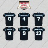 Carolina Panthers 2025 Home Jersey Glossy Stickers (Choose Your Player) Page 1