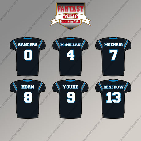 Carolina Panthers 2025 Home Jersey Magnets (Choose Your Player) Page 1