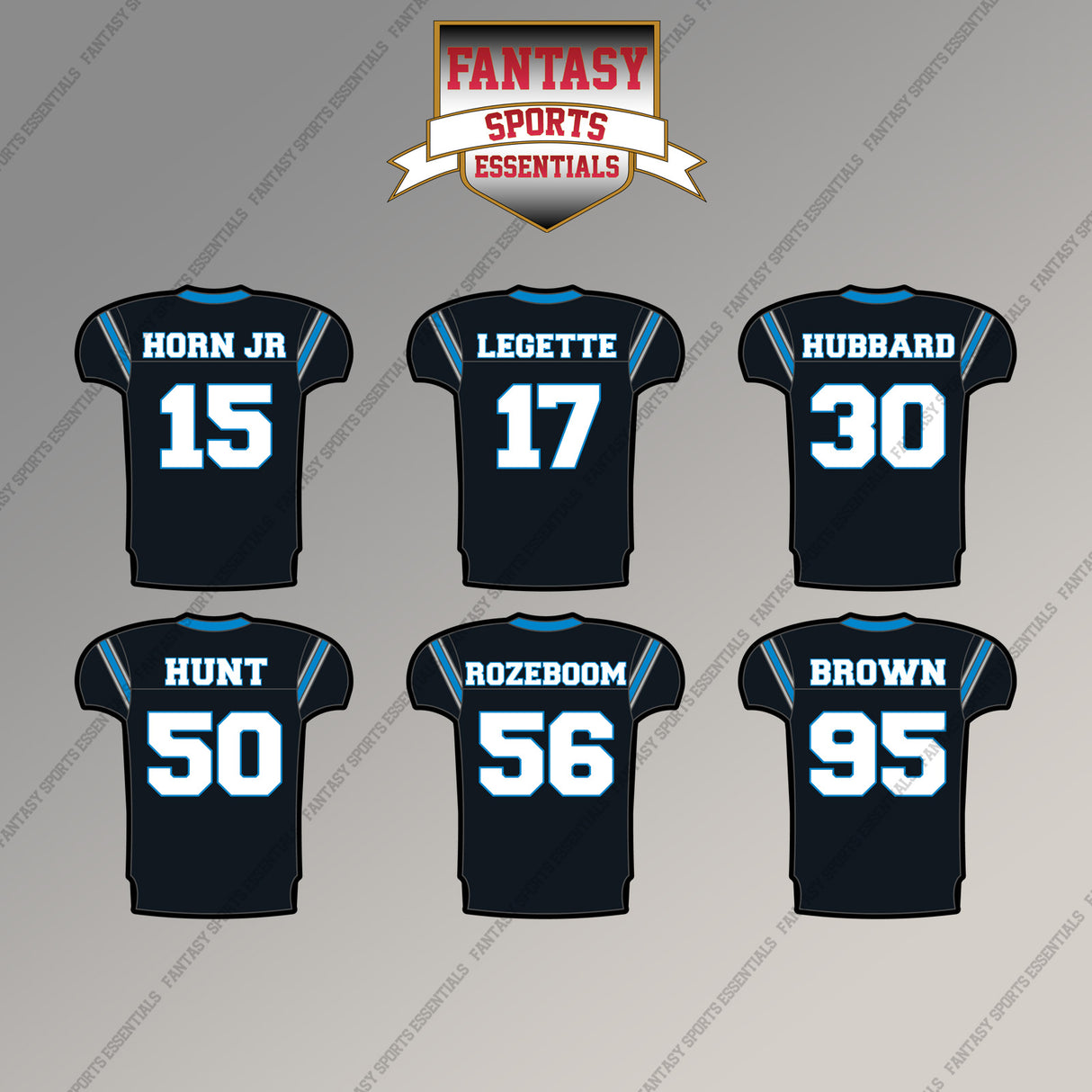 Carolina Panthers 2025 Home Jersey Magnets (Choose Your Player) Page 2