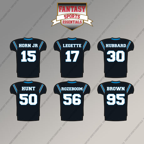 Carolina Panthers 2025 Home Jersey Magnets (Choose Your Player) Page 2