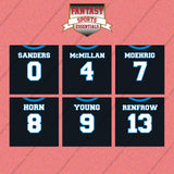 Carolina Panthers 2025 Home Jersey Wall Art Prints (Choose Your Player) Page 1