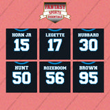 Carolina Panthers 2025 Home Jersey Wall Art Prints (Choose Your Player) Page 2