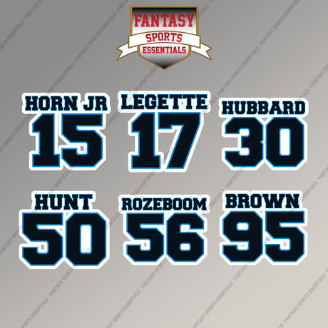 Carolina Panthers 2025 Name and Number Magnets (Choose Your Player) Page 2