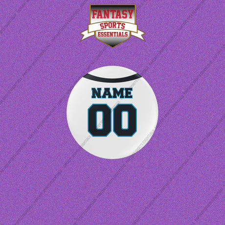 Carolina Panthers Personalized Current Away Jersey Buttons
