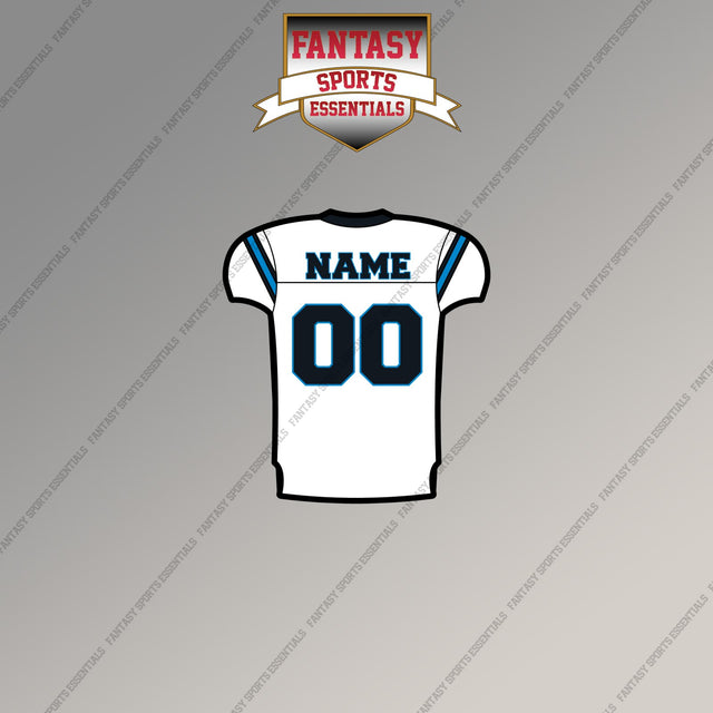 Carolina Panthers Personalized Current Away Jersey Magnets