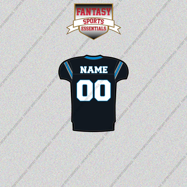 Carolina Panthers Personalized Current Home Jersey Glossy Stickers